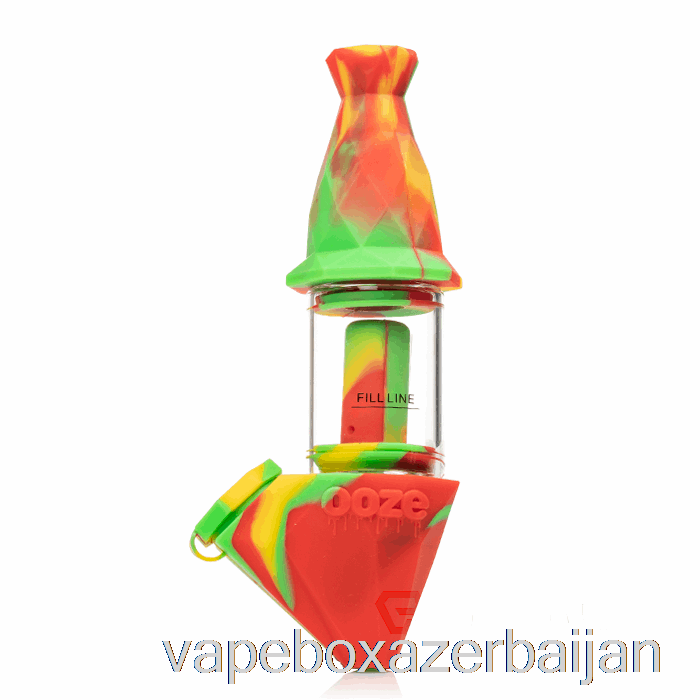 Vape Baku Ooze Bectar Silicone Bubbler Rasta (Green / Red / Yellow)